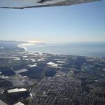 HIGH ABOVE SALINAS, WITH THE MONTEREY BAY IN THE BACKGROUND. CHRISTMAS, 2009. A PERFECT, CLEAR AND A MILLION DAY.